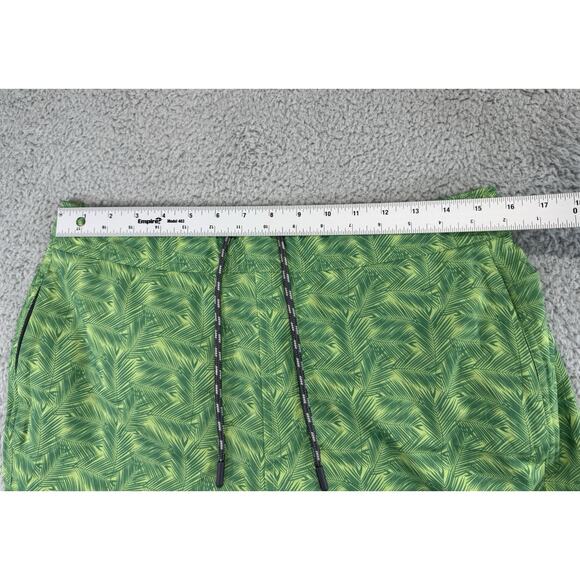 Mack Weldon Trunks Mens Swim Shorts Medium Green Leaf Print Lined Board - Picture 8 of 9